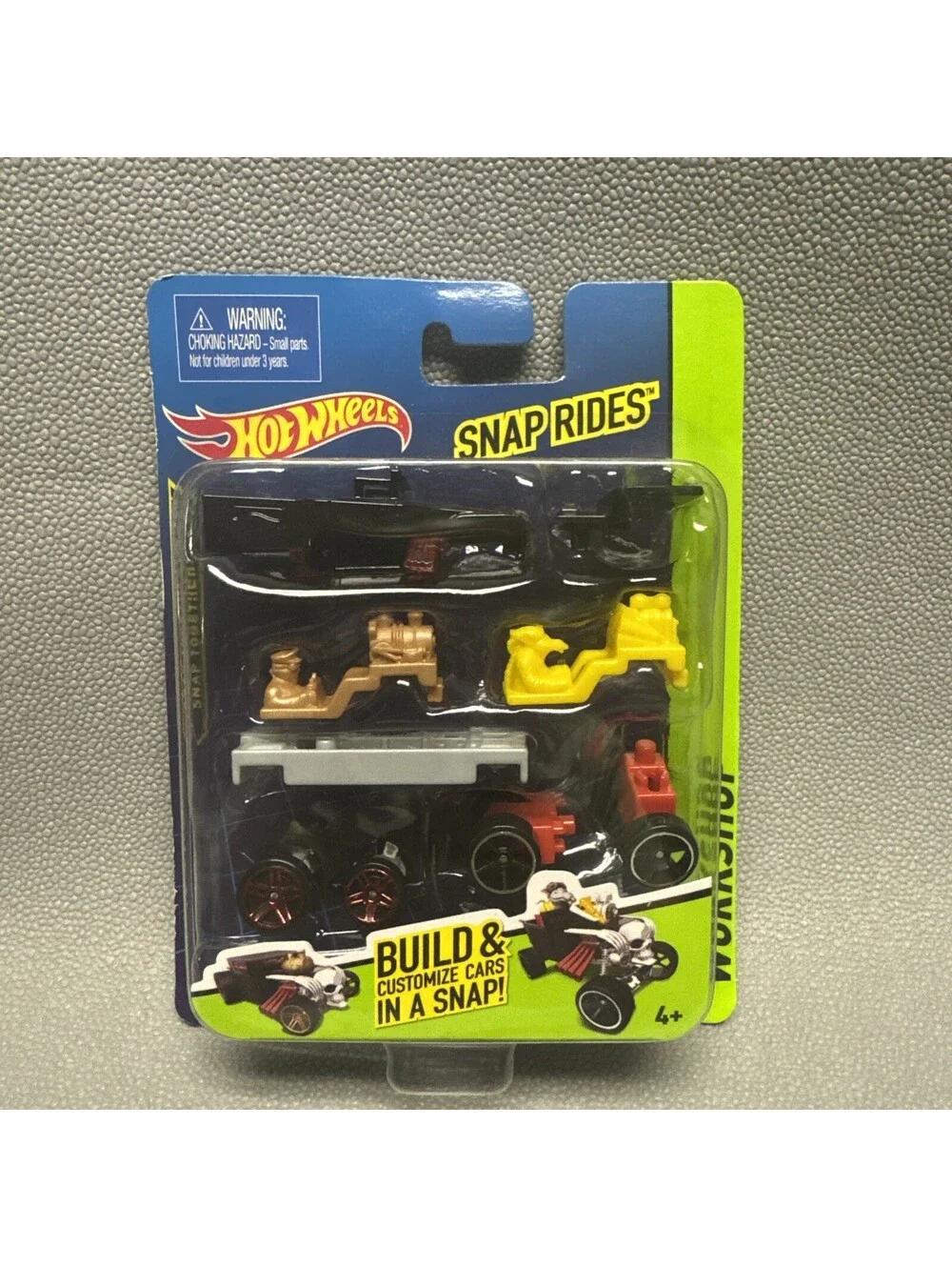 Hot Wheels Snap Rides Skull Together Build Customize Car CDY01 Bone Shaker New